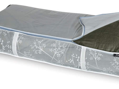 Underbed Organiser Peva Zip up Moth Proof Storage Bag 107x46x15cm 